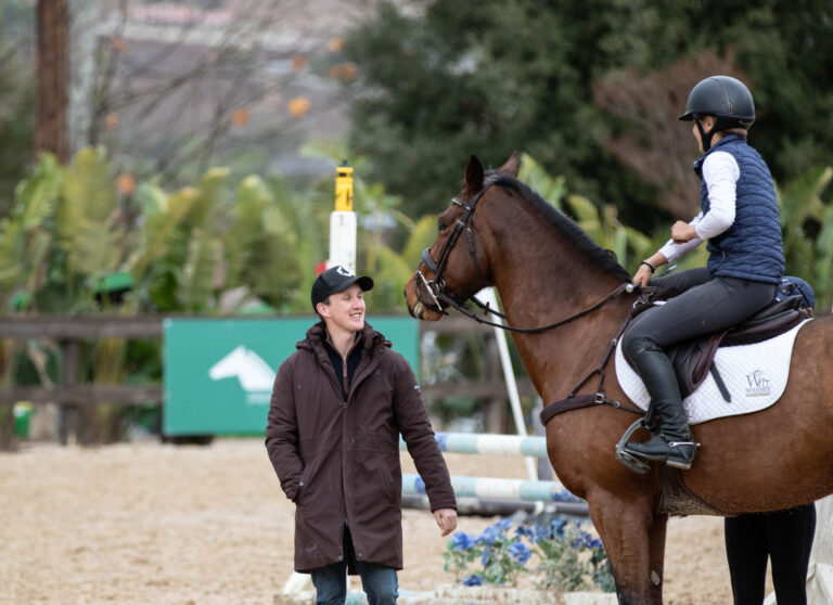 Tom laughing with Paige Beauchamp